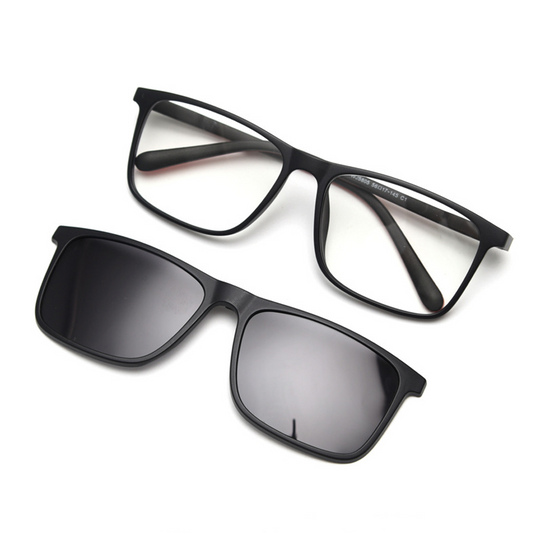 Zip Square Full-Rim Eyeglasses