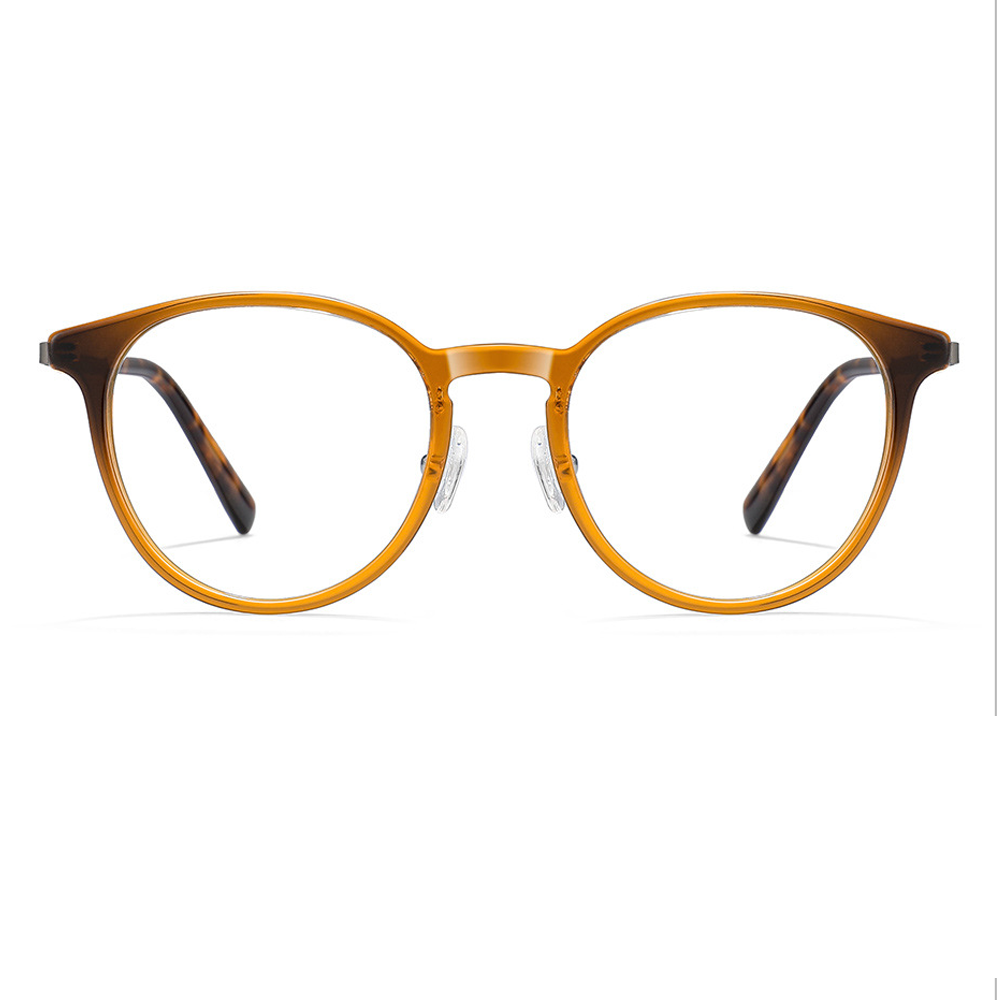 Attitude Round Full-Rim Eyeglasses