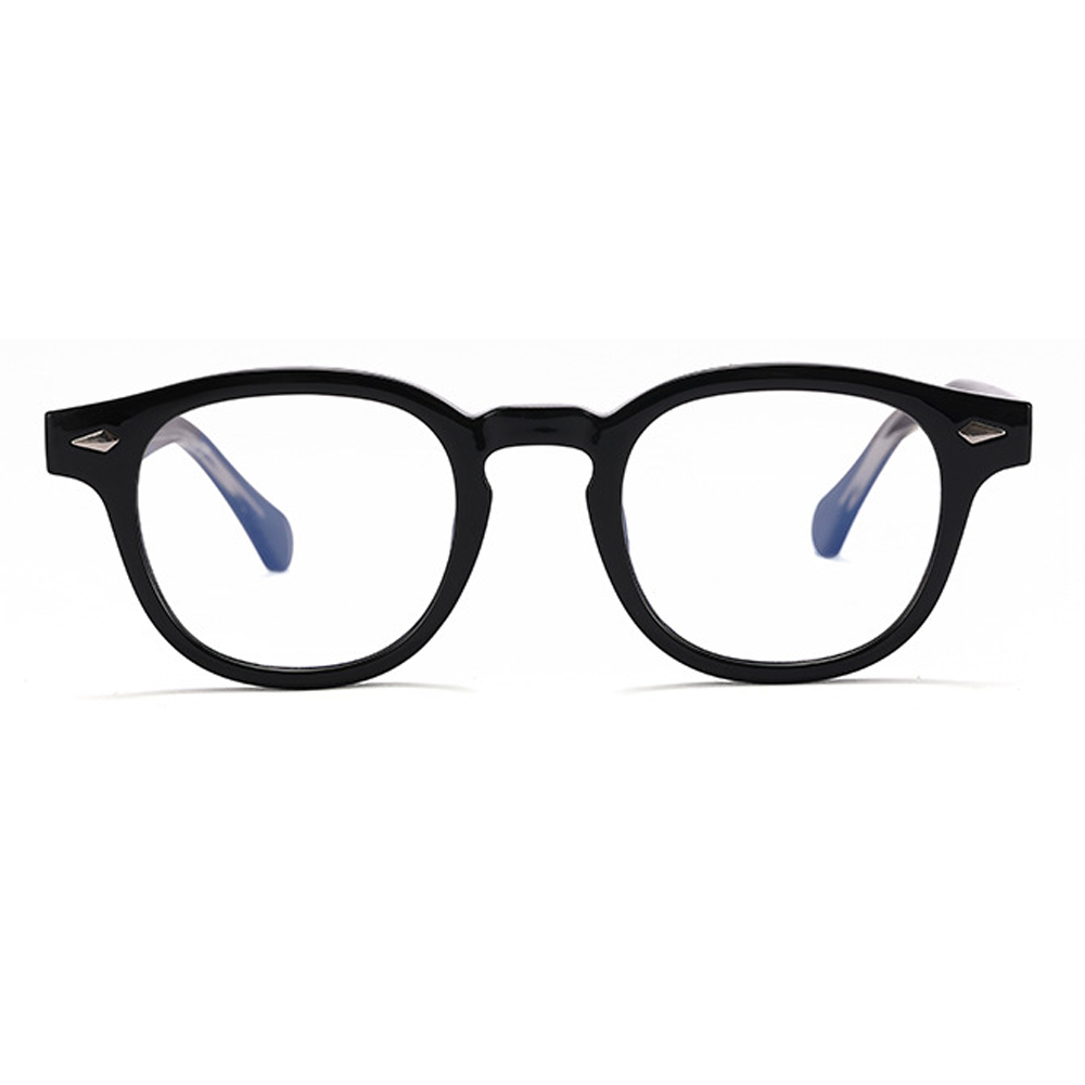 Coexist Round Eyeglasses in Translucent White – front view