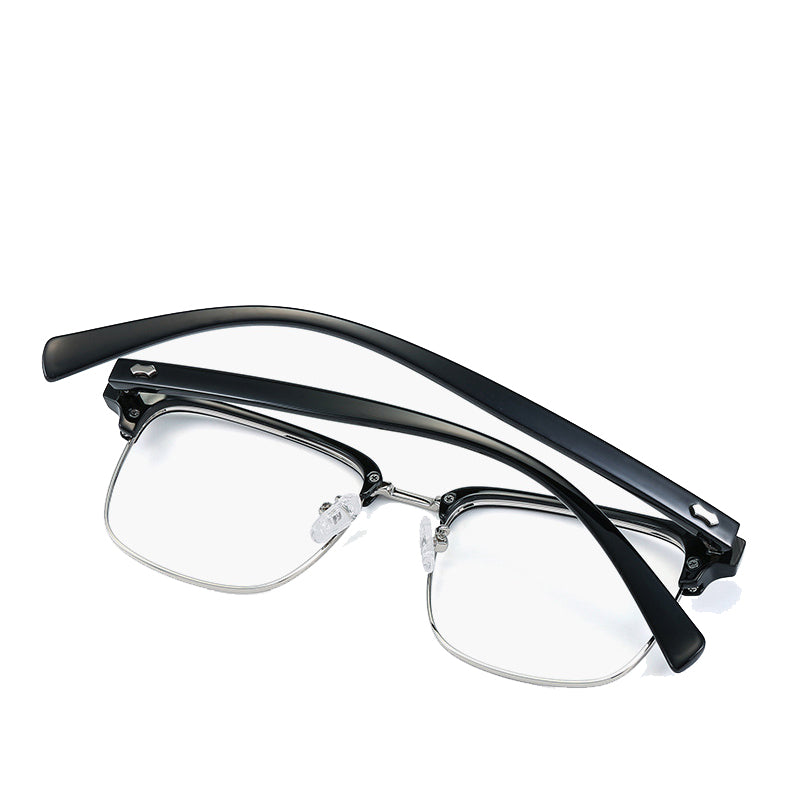 Persian Browline Semi-Rimless Eyeglasses