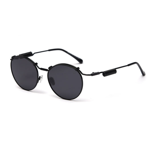 Amande Round Full-Rim Sunglasses