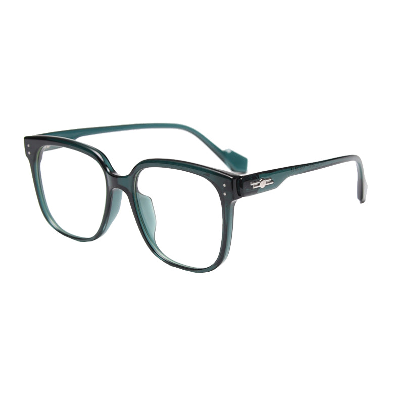 Confident Square Full-Rim Eyeglasses