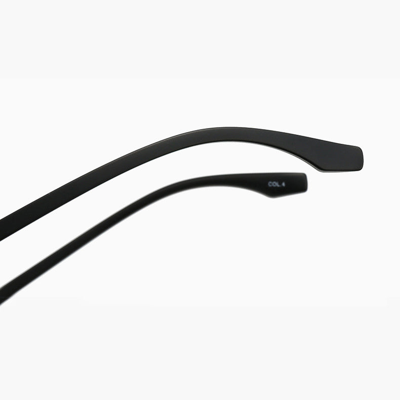 Tab Browline Semi-Rimless Eyeglasses