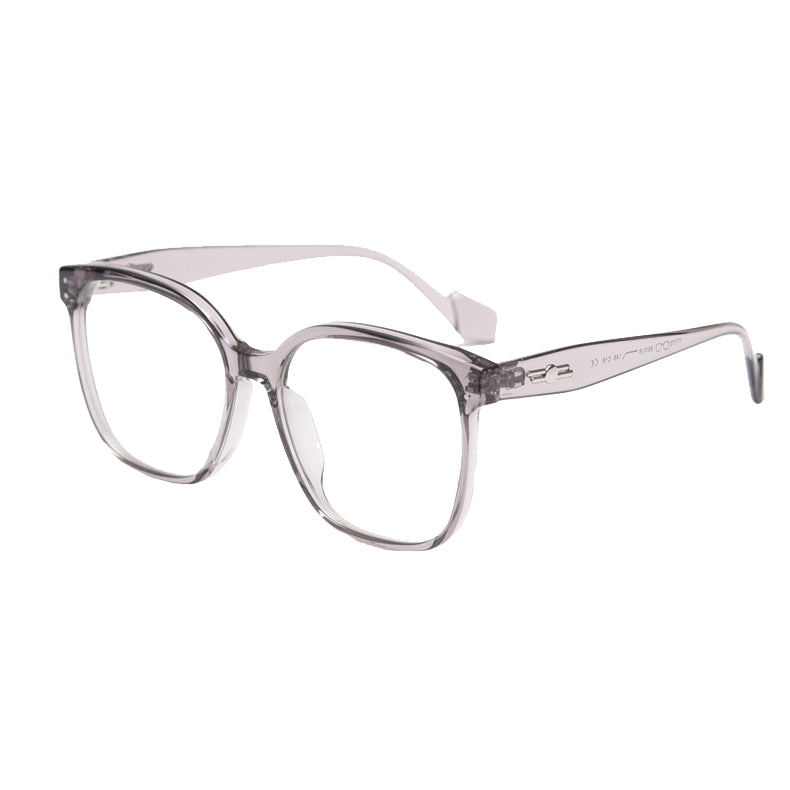 Gilded Square Full-Rim Eyeglasses