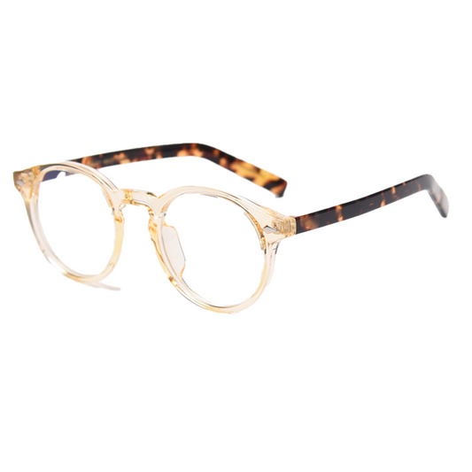 Japanese retro literary Round Full-Rim Eyeglasses