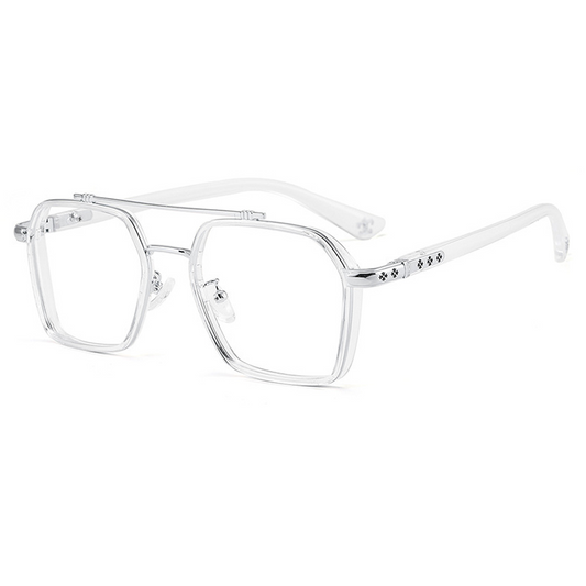 Eight Aviator Full-Rim Eyeglasses