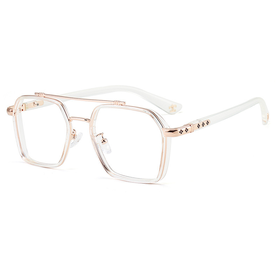 Eight Aviator Full-Rim Eyeglasses