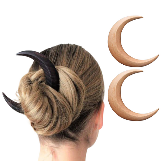 Woodland Lunar Hair Clip: Embrace the beauty of nature in your hair