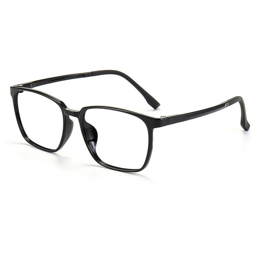 Drill Square Full-Rim Eyeglasses