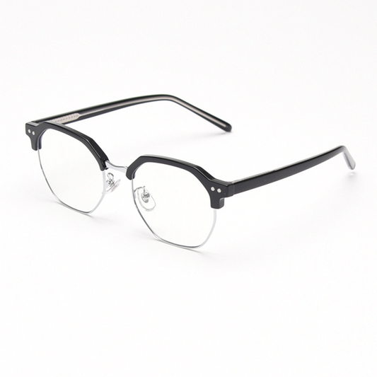 Strike Geometric Full-Rim Eyeglasses