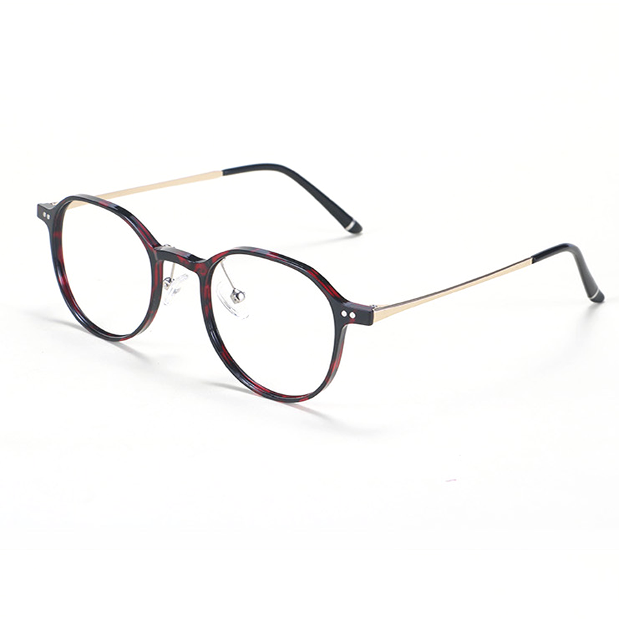 Matt Round Full-Rim Eyeglasses