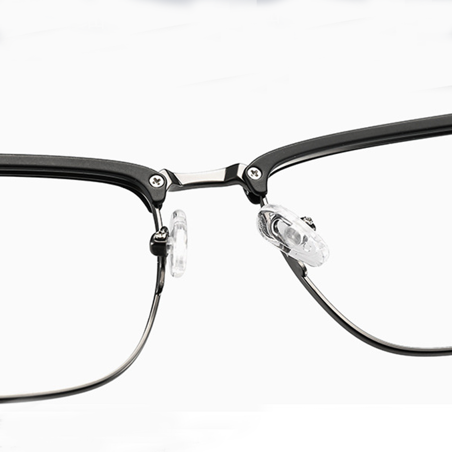 Hun Browline Semi-Rimless Eyeglasses