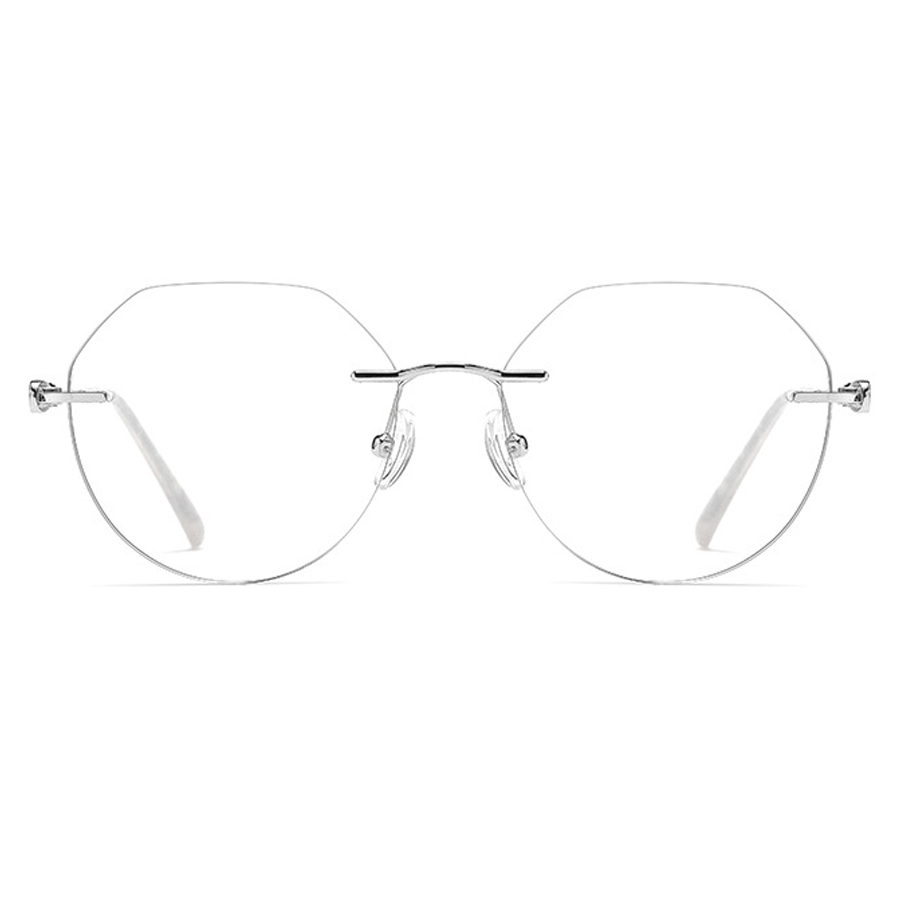 Bernadette Geometric Rimless Eyeglasses