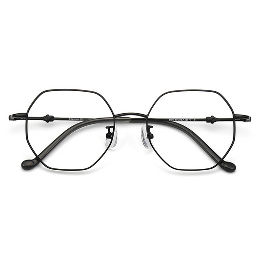 Elwood Geometric Full-Rim Eyeglasses