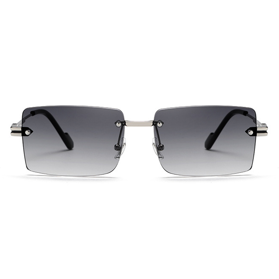 Ganzert Rectangle Rimless Sunglasses
