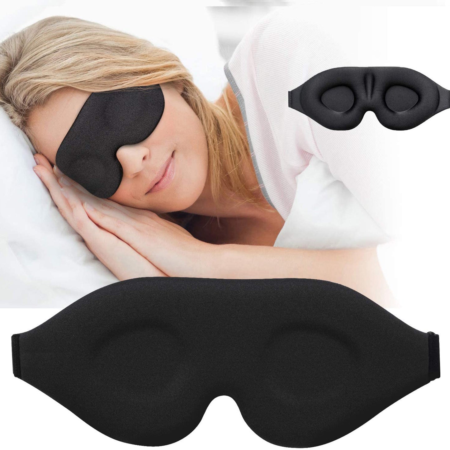 3D Sleep Mask, Sleeping Eye Mask for Women Men