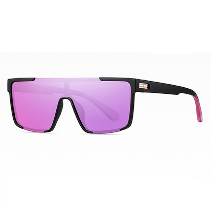 Rosy Aviator Full-Rim Polarized Sunglasses