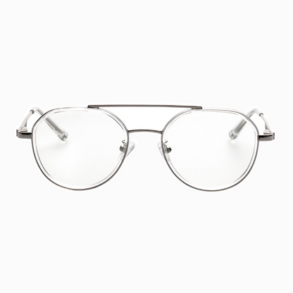 Clip Aviator Full-Rim Eyeglasses