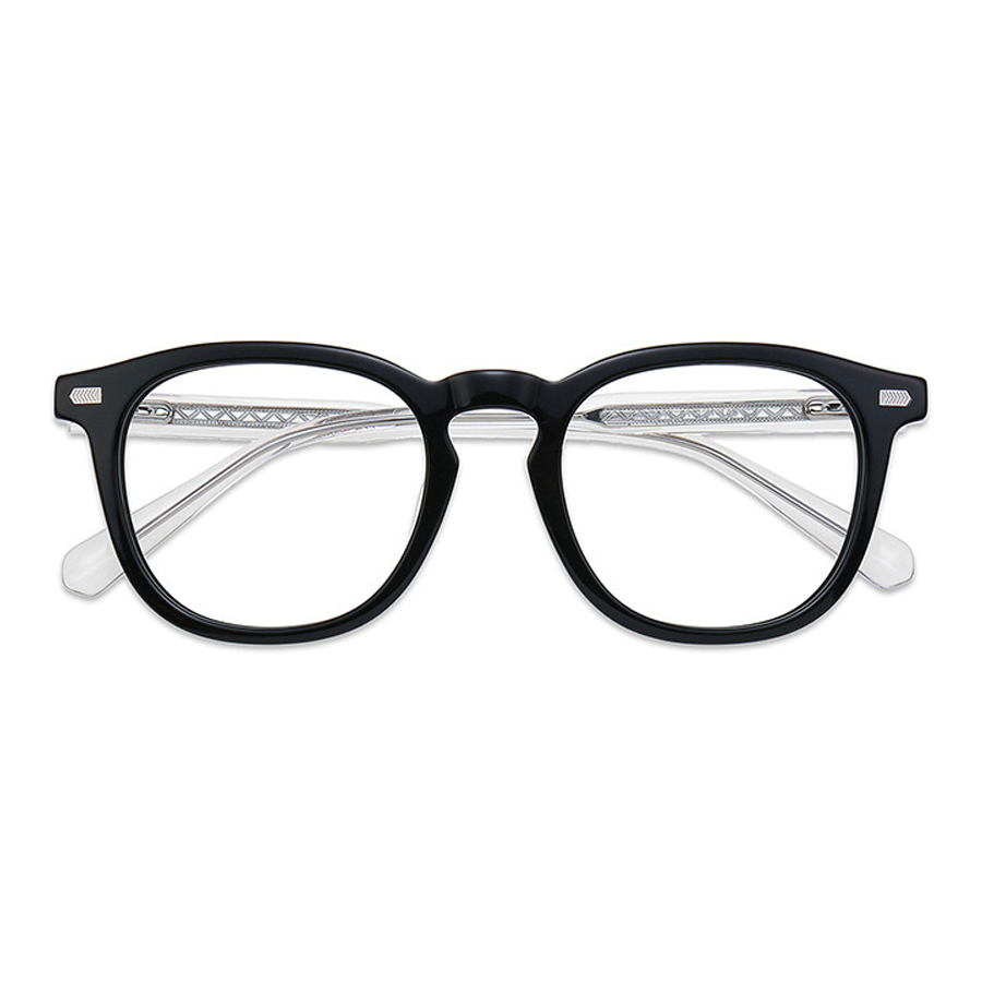 Beck Round Full-Rim Eyeglasses