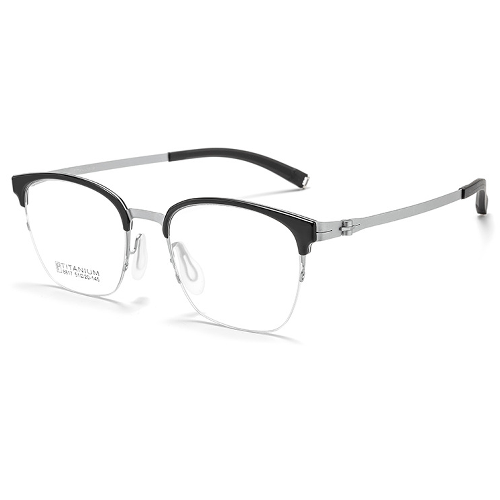 Catch Browline Semi-Rimless Eyeglasses