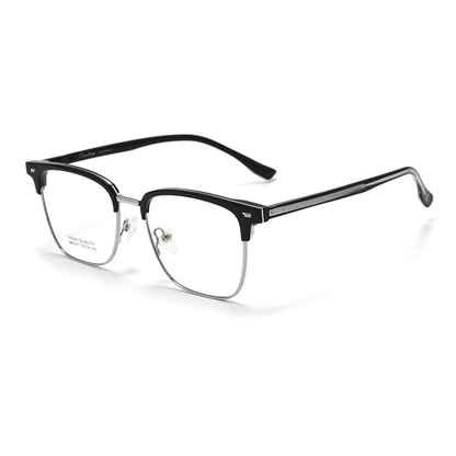 Moore Browline Semi-Rimless Eyeglasses