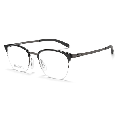Catch Browline Semi-Rimless Eyeglasses