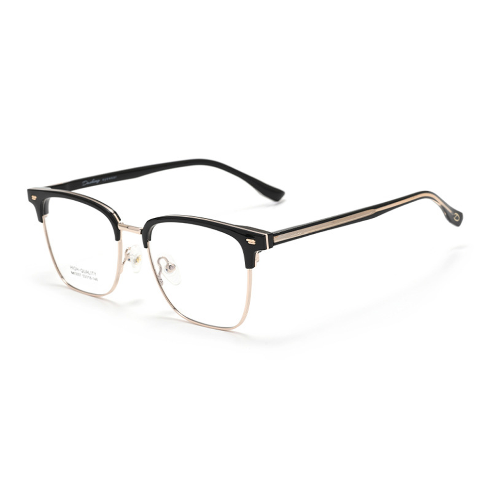 Moore Browline Semi-Rimless Eyeglasses