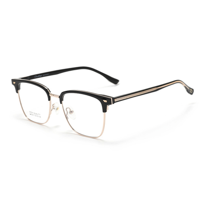 Moore Browline Semi-Rimless Eyeglasses