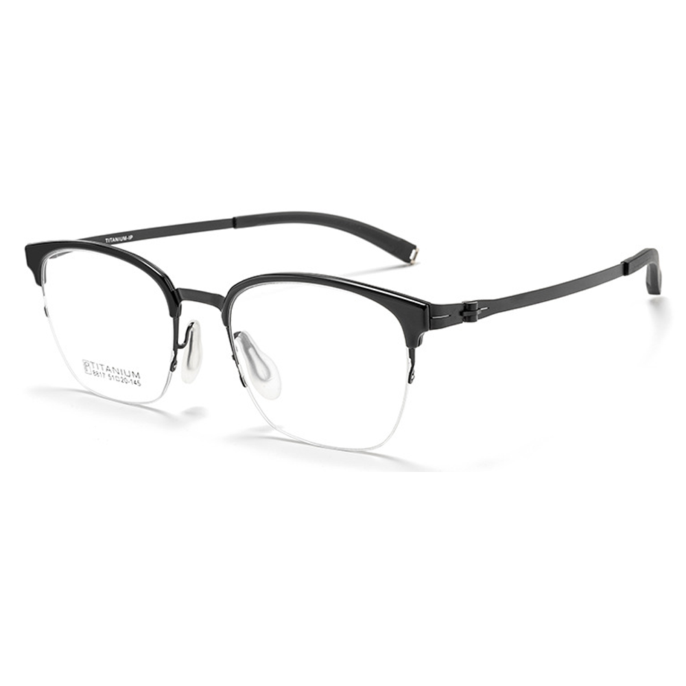 Catch Browline Semi-Rimless Eyeglasses