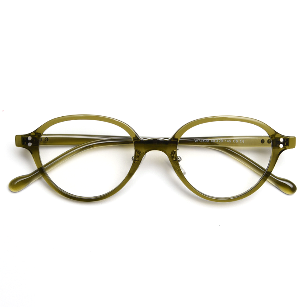 Amity Oval Full-Rim Eyeglasses