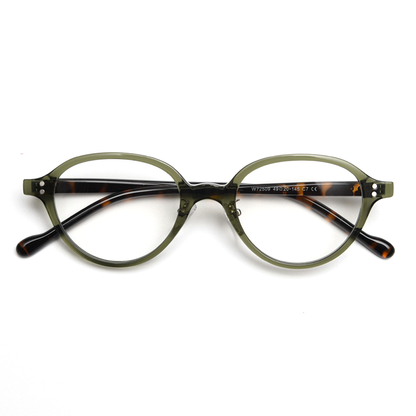 Amity Oval Full-Rim Eyeglasses