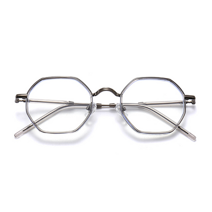Alsie Geometric Full-Rim Eyeglasses