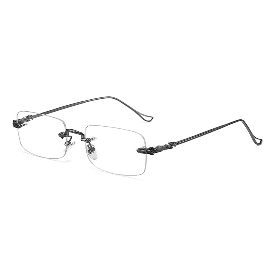 Woodrow Rectangle Rimless Eyeglasses
