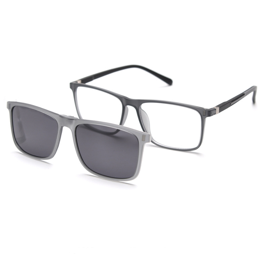 Zip Square Full-Rim Eyeglasses