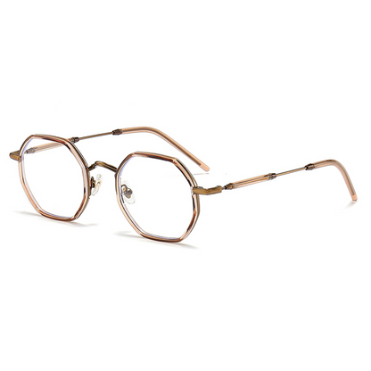 Alsie Geometric Full-Rim Eyeglasses