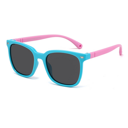 Vinca Square Full-Rim Polarized Sunglasses