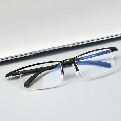 Headliner Browline Semi-Rimless Eyeglasses