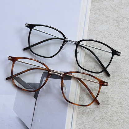 Etymology Square Full-Rim Eyeglasses