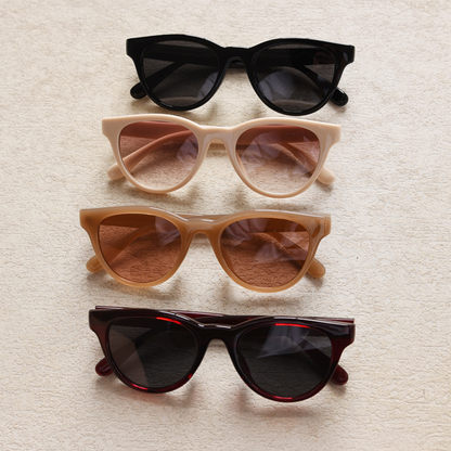 Wayfarer Round Full-Rim Polarized Sunglasses