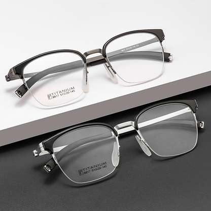 Catch Browline Semi-Rimless Eyeglasses