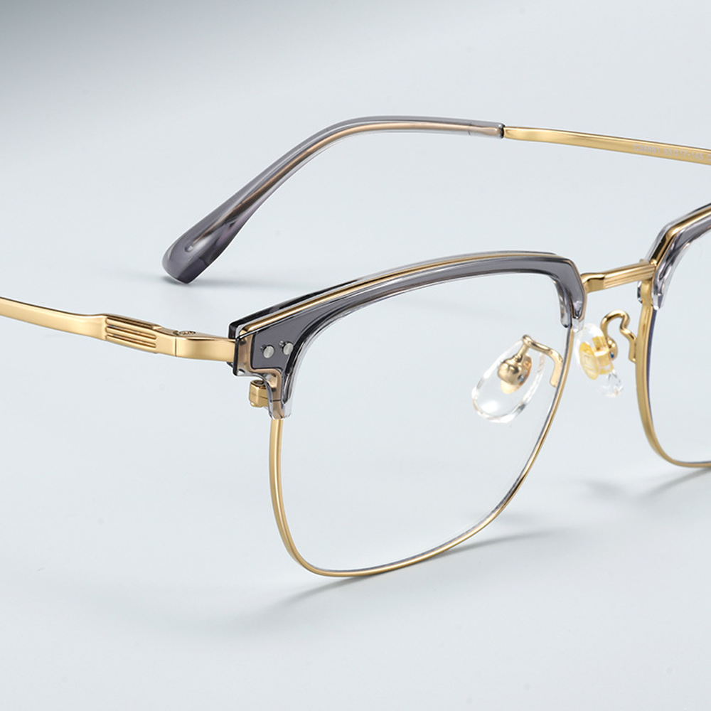 Stance Browline Semi-Rimless Eyeglasses