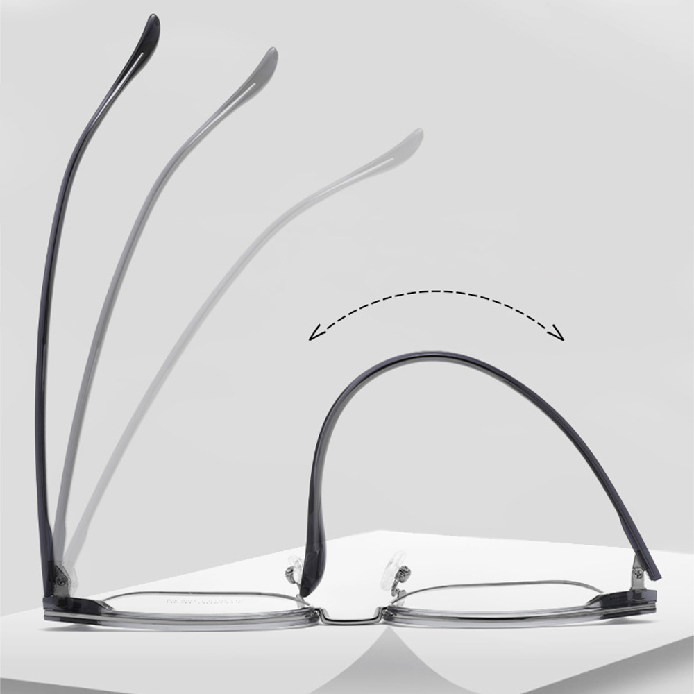 Moore Browline Semi-Rimless Eyeglasses
