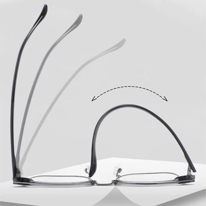 Moore Browline Semi-Rimless Eyeglasses