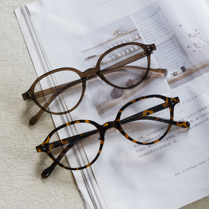 Amity Oval Full-Rim Eyeglasses
