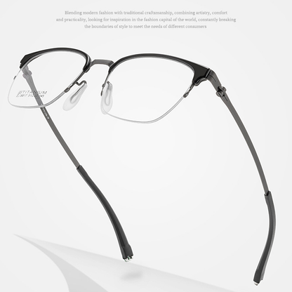 Catch Browline Semi-Rimless Eyeglasses
