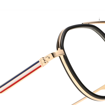 Clip Aviator Full-Rim Eyeglasses