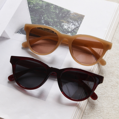 Wayfarer Round Full-Rim Polarized Sunglasses