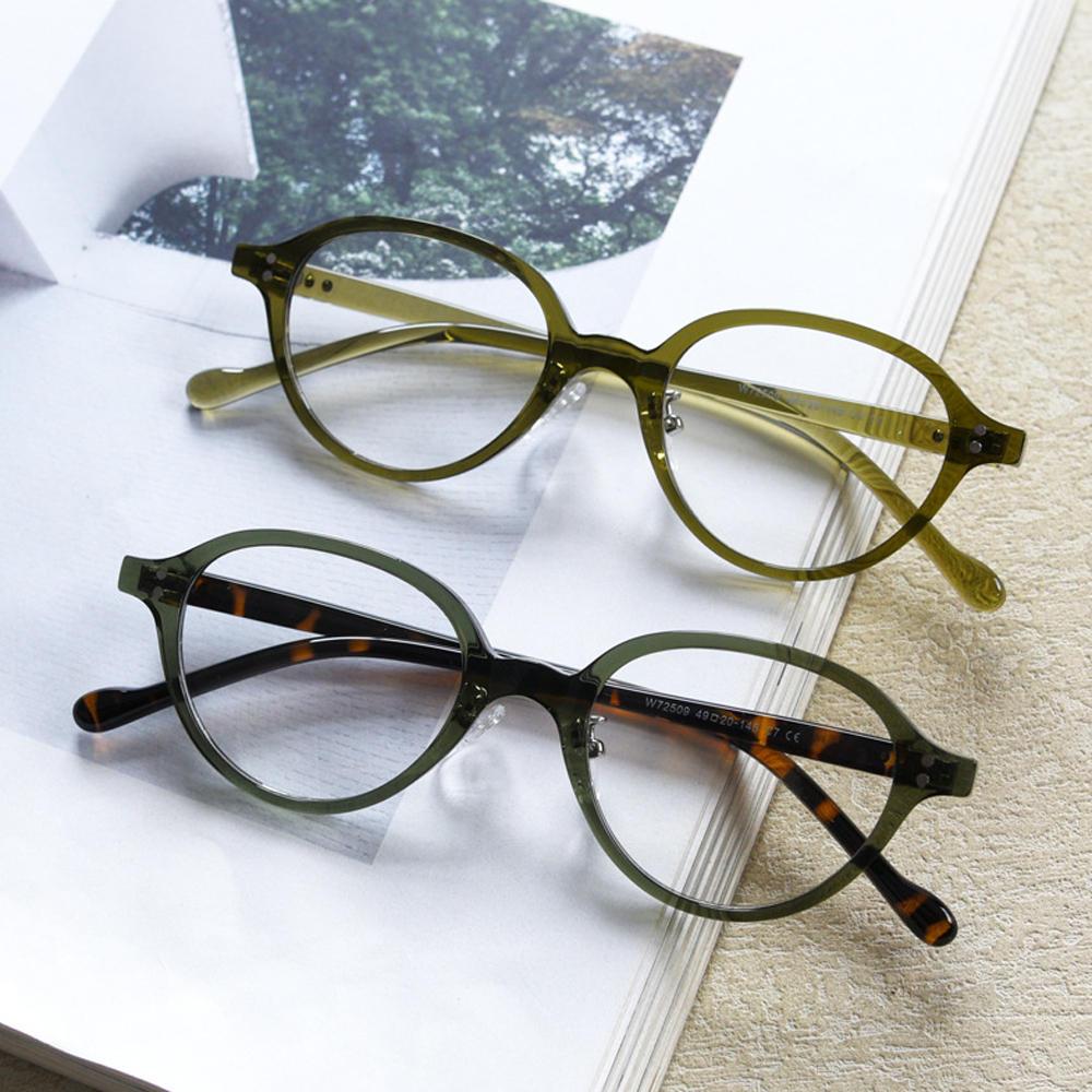 Amity Oval Full-Rim Eyeglasses