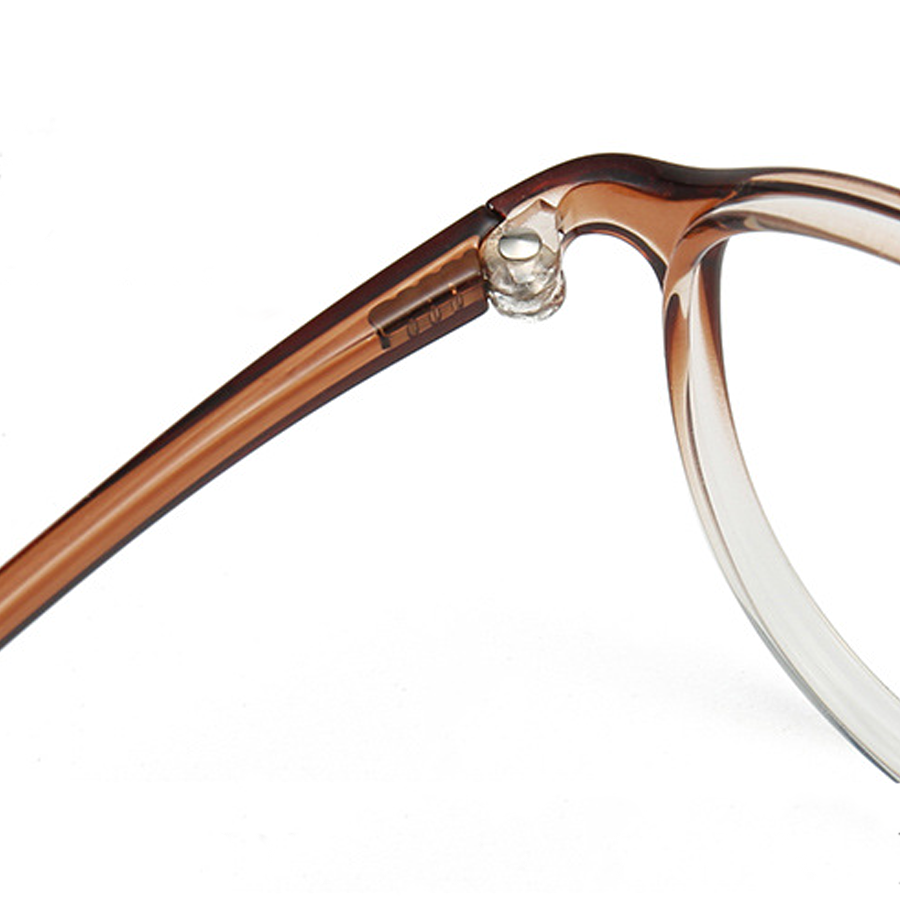 Clay Round Full-Rim Eyeglasses