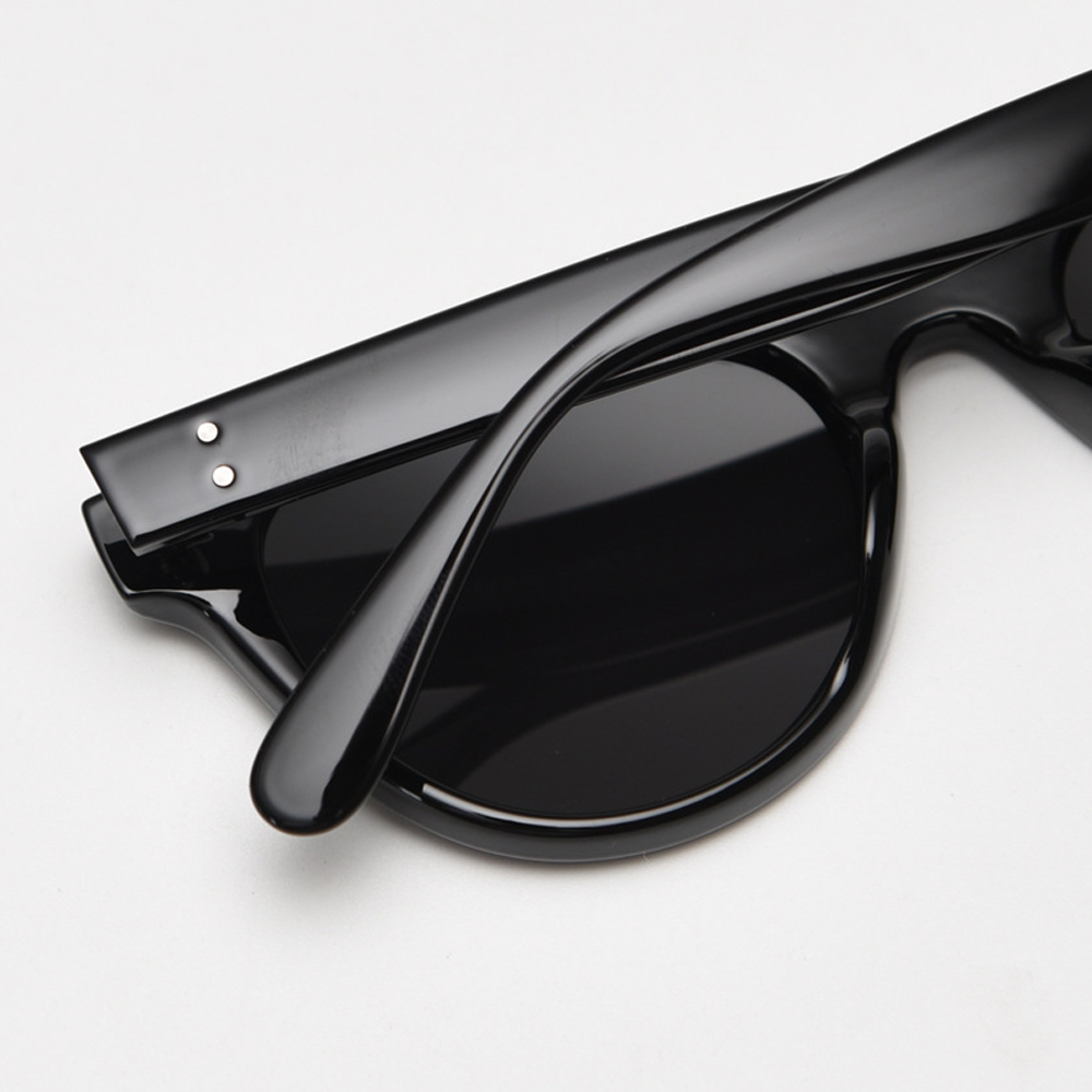 Wayfarer Round Full-Rim Polarized Sunglasses